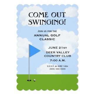 golf tournament invitation