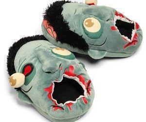 Plush Zombie Slippers ($36.28)  Show your love or hate for zombies by 
