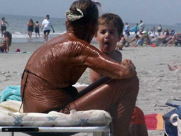 Please wear sunscreen ... for everyone else's sake
