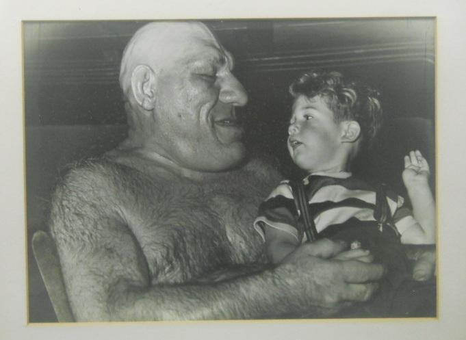 The French Angel Maurice Tillet with Child Photo