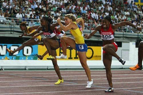 Hurdlers without hurdles.