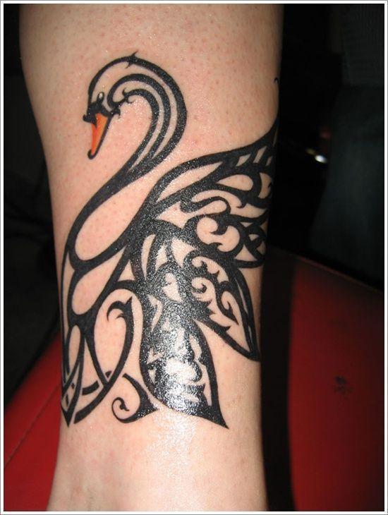Unique Swan Tattoo Designs