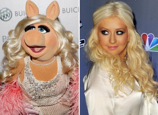 Miss Piggy & Christina Aguilera