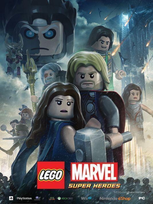 thor steps on lego