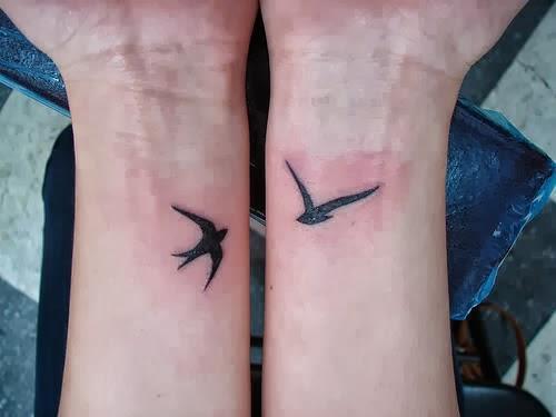 Wrist Bird Tattoos