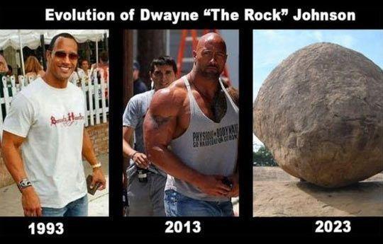 The evolution of Dwayne Johnson...