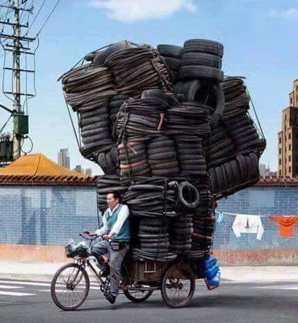 500 Tyres on 3 Wheel Cycle
