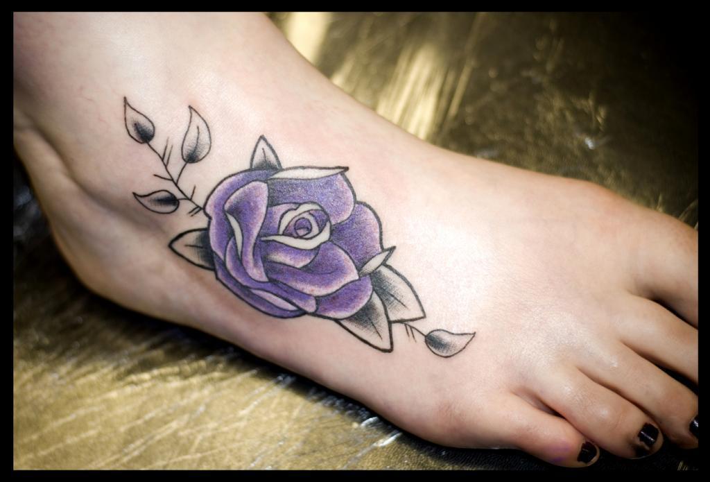 Rose Foot Tattoos