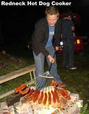 Redneck hot dog cooker