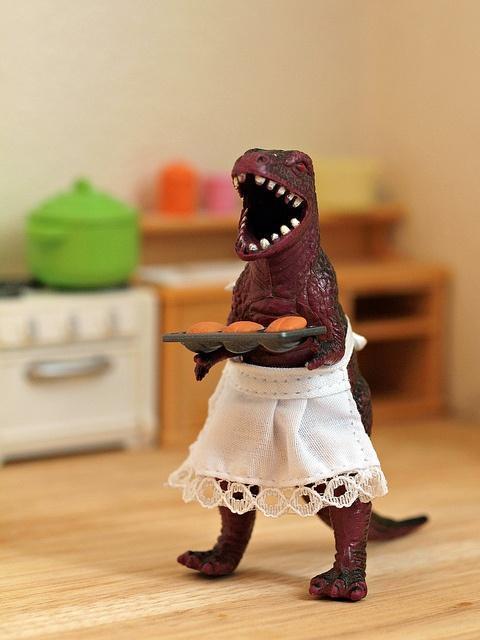 T-Rex loves to bake