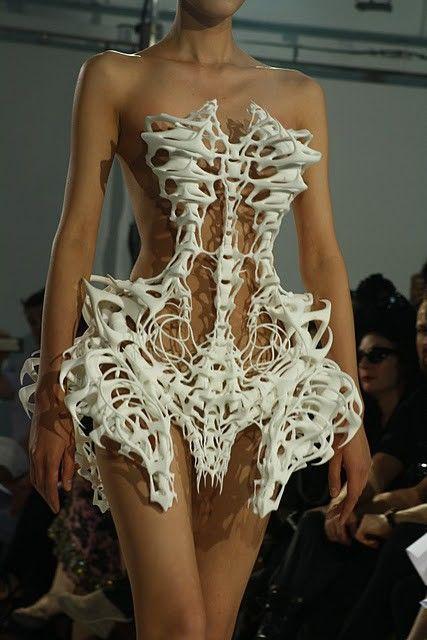 Kind of ironic but really cool. Skeleton dress by Iris Van Herpen