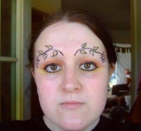 Good advice If you over-pluck your eyebrows, be sure to tattoo ivy spr