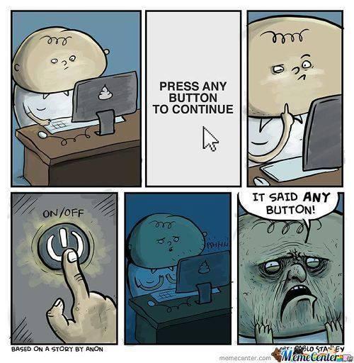 Press ANY button