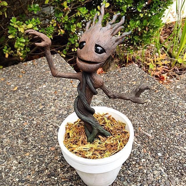 My friend made a baby Groot!