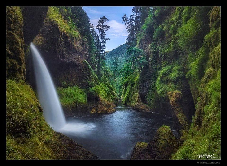Metlako Falls in the Columbia River Gorge, Oregon