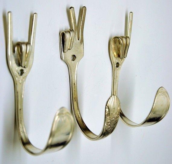 Rock On x Peace x Love Special Collector set 3 Silverware Coat Hooks