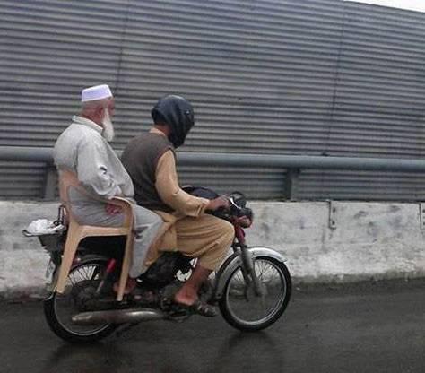 Safe Travel Bike Riding Pakistan Funny