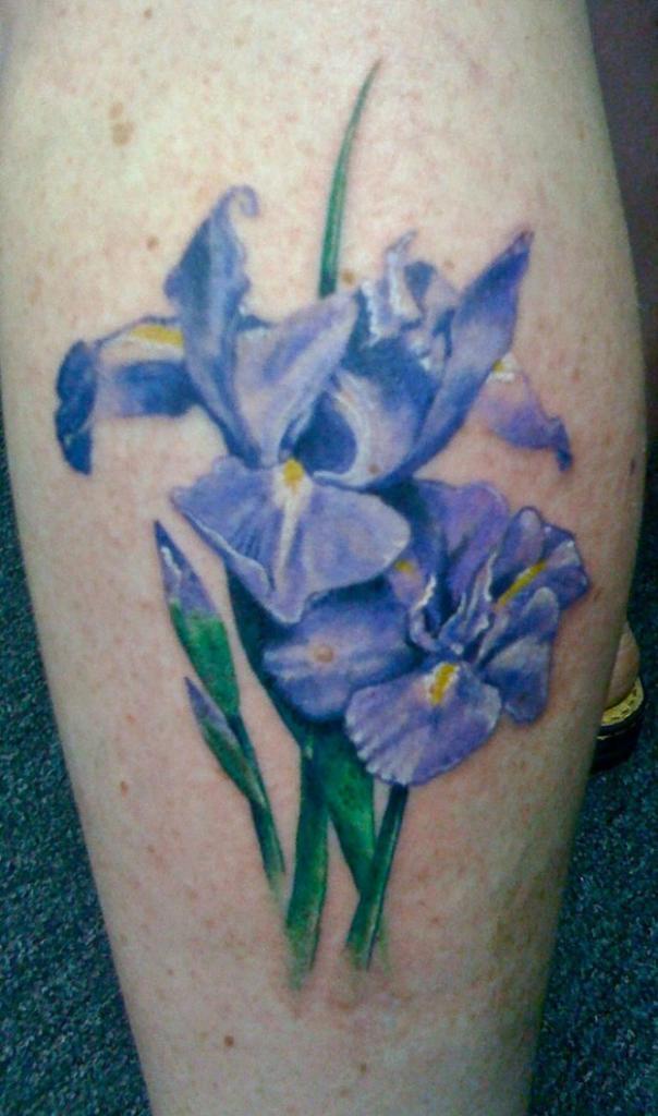 Iris Flower Tattoos