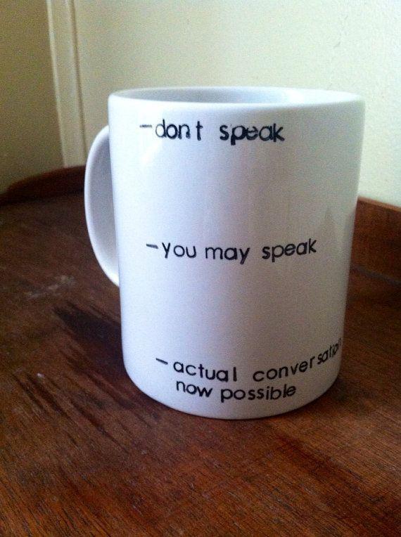 Don't speak coffee addict mug