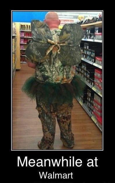 It's just your every day camo fairy at your local Walmart.