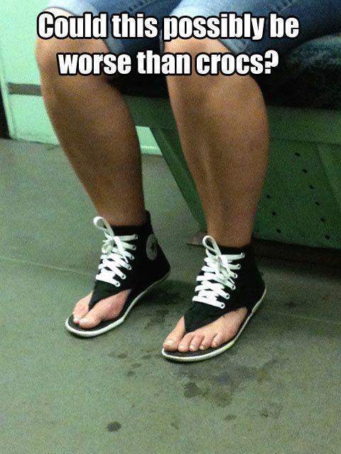 No crocs are still worse!