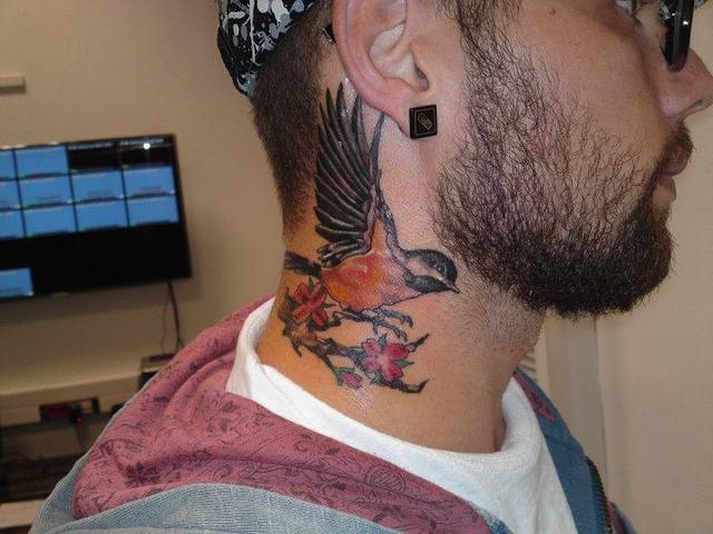 Neck tattoos