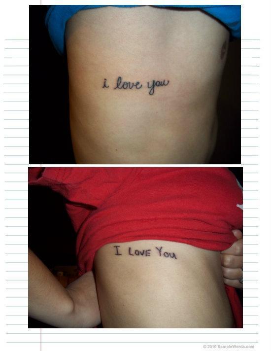 He got her handwriting, and she got his. â™¥