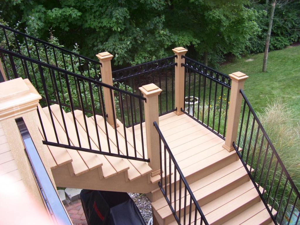 Outdoor Stair Railing Ideas Wood Porch Railing