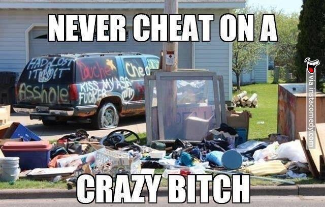 Mever Cheat on Crazy People
