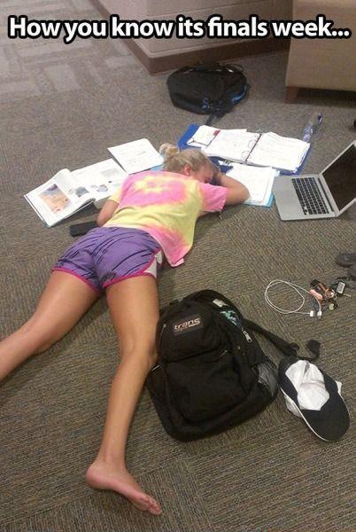 Finals week  When sleep is your most precious commodity.