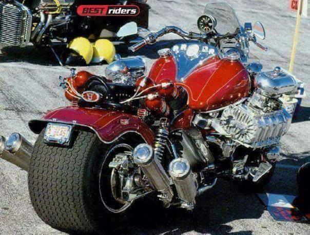 Hot Red Bike With Big Engine