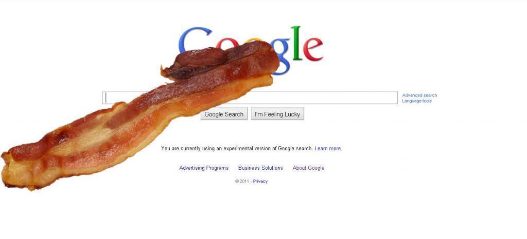 I googled bacon, and I was not disappointed