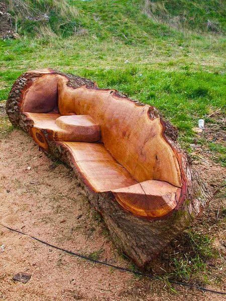 Oak furniture for the garden