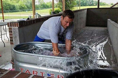 Local church posted pics of their baptisms from this weekend. This was