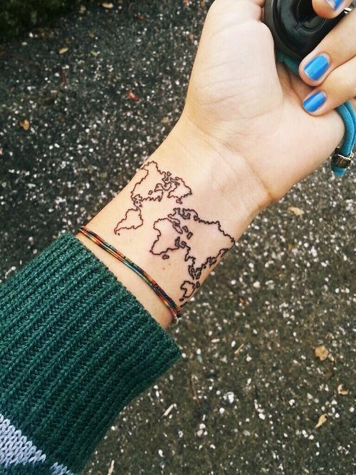 Map tattoos
